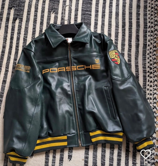Black Porsche Leather Jacket