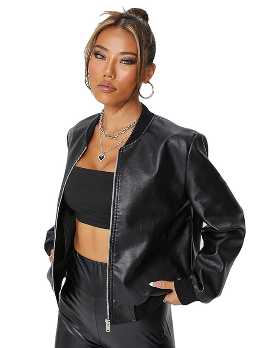 Basic Black Leather Jacket