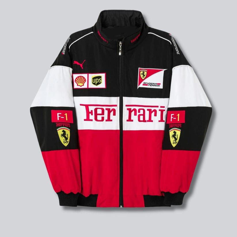 Ferrari Racing Jacket – Tricolor Edition (Printed)