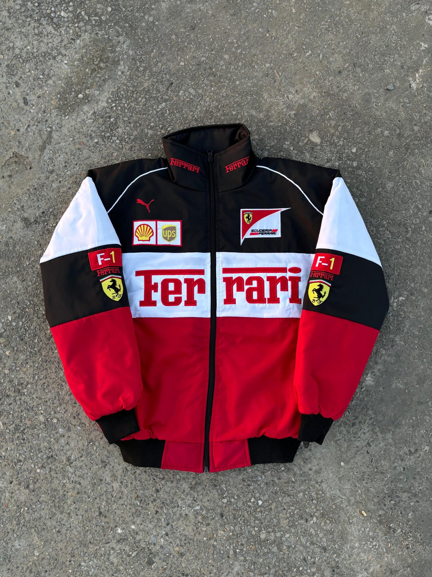 Ferrari Racing Jacket – Tricolor Edition (Printed)