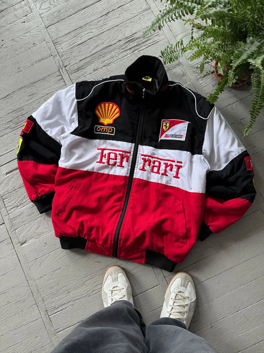 Ferrari Racing Jacket – Tricolor Edition (Printed)